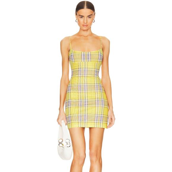 Miaou Anya Dress Yellow - Picture 1 of 14